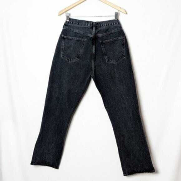 AGOLDE Vintage Boot Jeans Mid Rise Wide Leg Flare Percolate Black 31 Aritzia - Picture 9 of 13